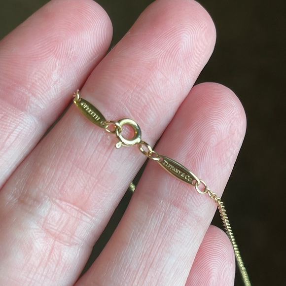 Tiffany&Co. bezel set diamond necklace - Picture 3 of 4